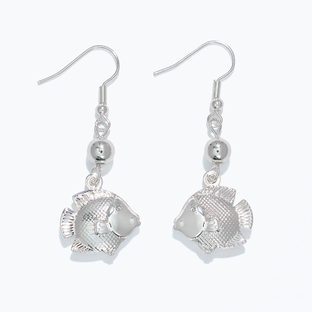 EARRINGS - SILVER TROPICAL FISH