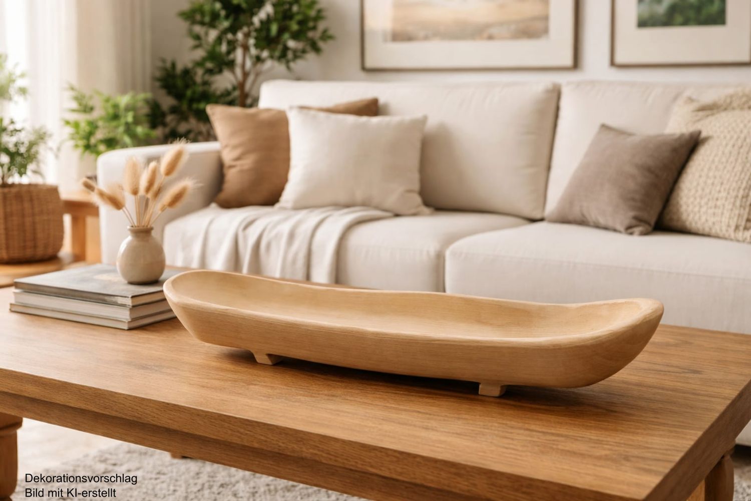 Handgemachte Holzschale aus Eschenholz