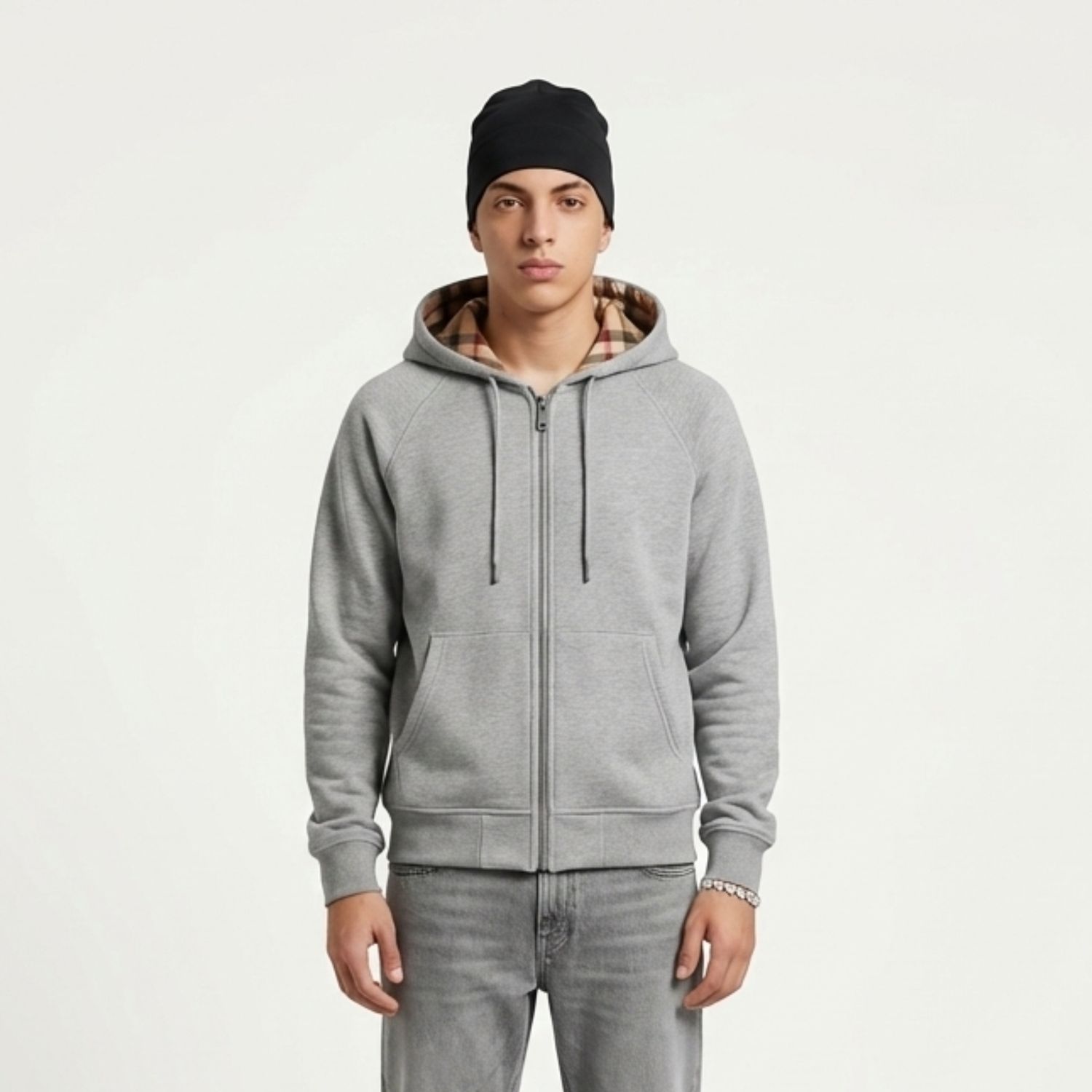 CHEQUER – ZIP HOODIE