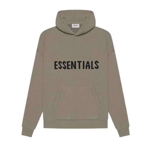 Fear of God Essentials SS21 Knit Hoodie Taupe