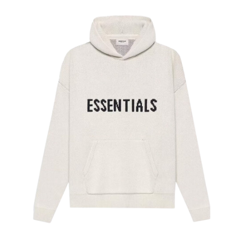 Fear of God Essentials SS21 Knit Hoodie Buttercream