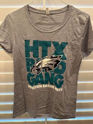 Women's Light Gray HTX Bird Gang Shirt (XL)
