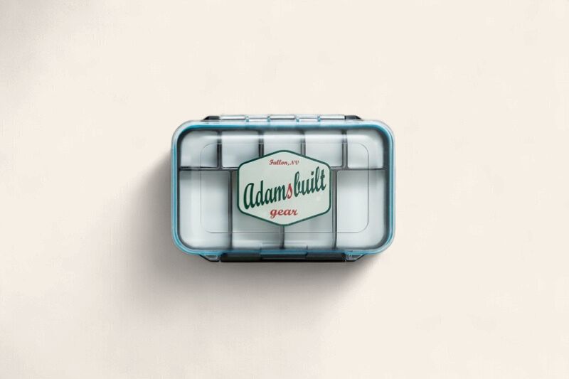 Adams Built Fly Box - Clear Double Sided - Magnetic &amp; Foam, Large