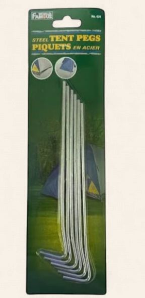 Steel Tent Pegs