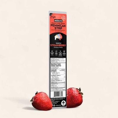 Pemmican Strips - Maple Strawberry