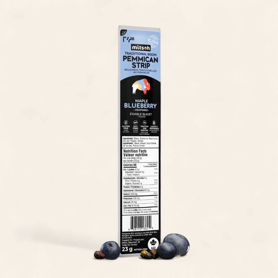 Pemmican Strips - Maple Blueberry