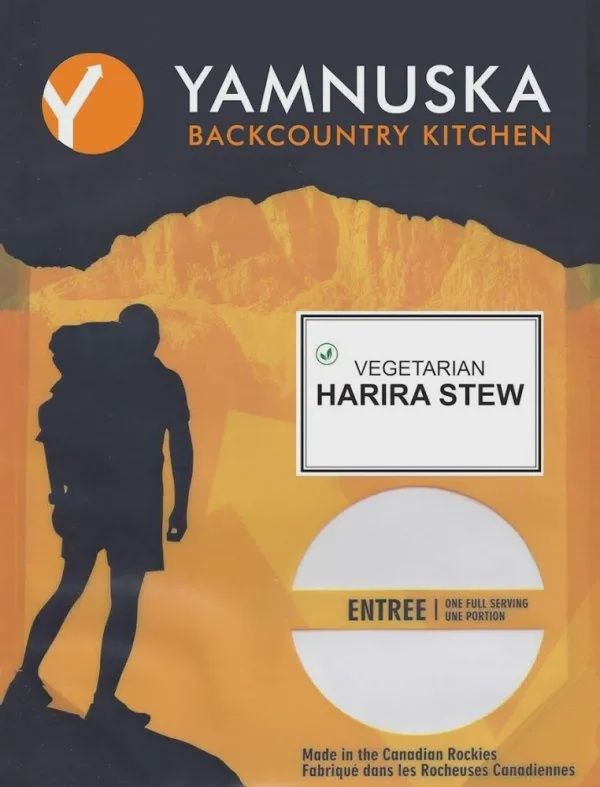 Yamnuska Backcountry Kitchen Freeze Dried Meals, flavour: Vegetarian Harira Stew