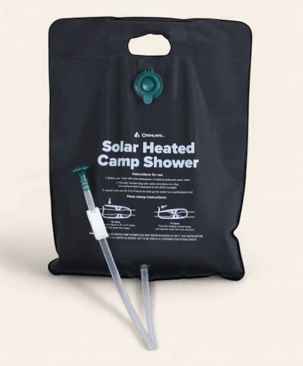Solar Heated Camp Shower