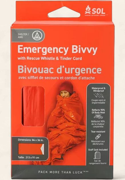 Emergency Bivvy W rescue whistle