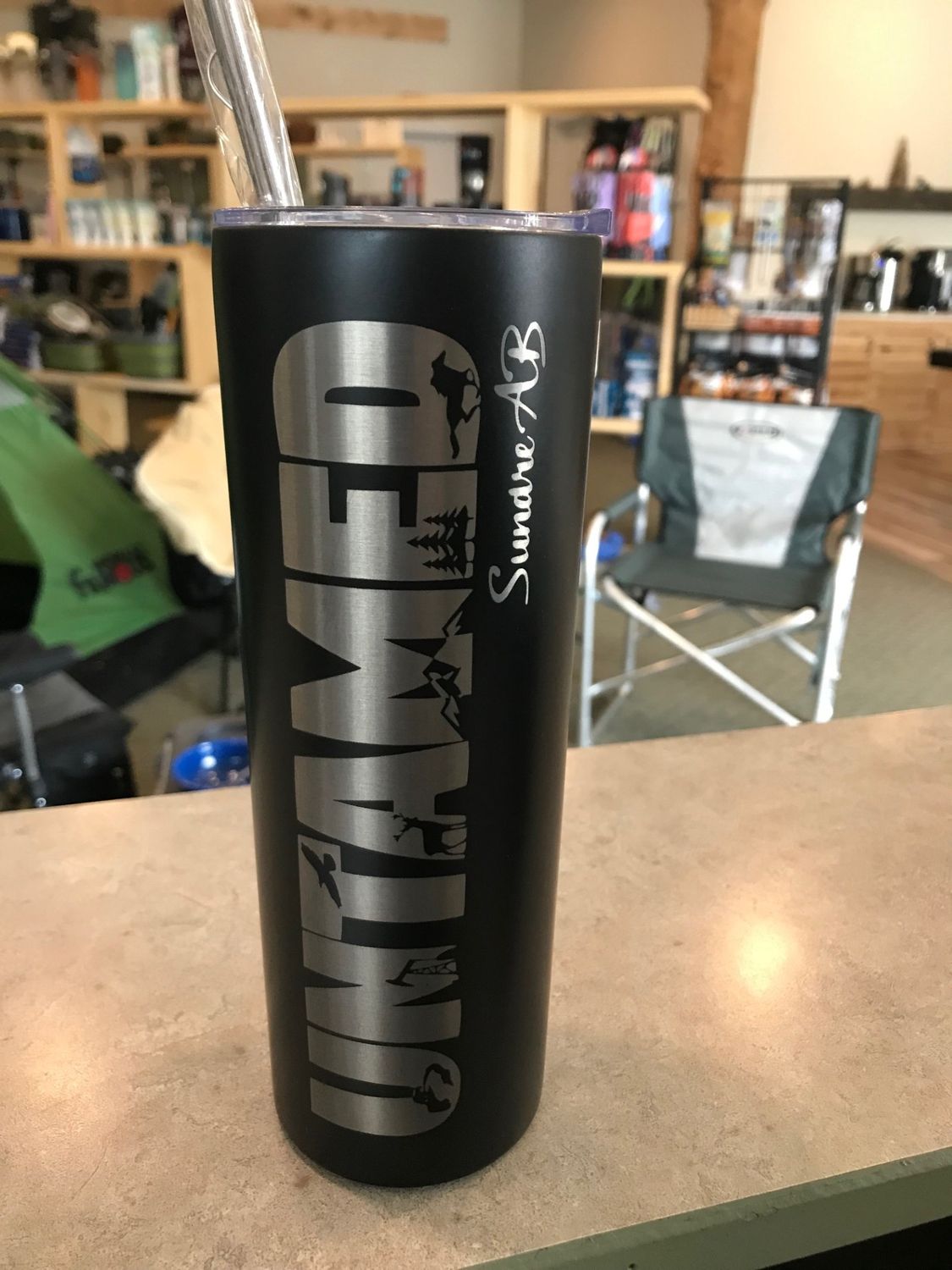Untamed Black Tumbler