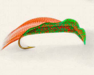 Lucky Bug Lures- Bingo bug #6 Green W/Orange (Pumpkin)