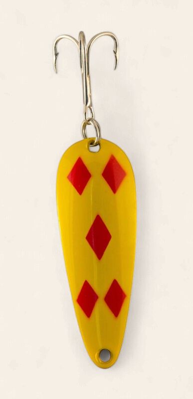 Len Thompson Original Series: 00 Yellow &amp; Red Five of Diamonds
