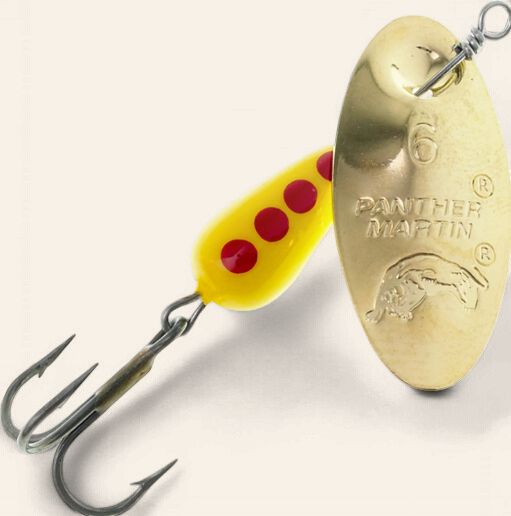 Panther Martin  Classic Regular Series Treble-Gold/Yellow/Red 1/8oz