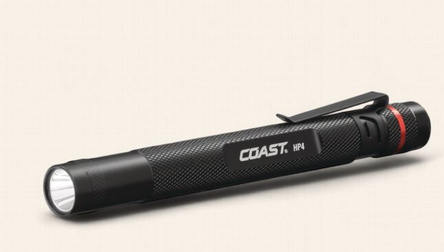 Coast Knives - LED Flashlight 95 Lumens 186ft Beam Impact &amp; Water Resistant 4HR Runtime AA Battery