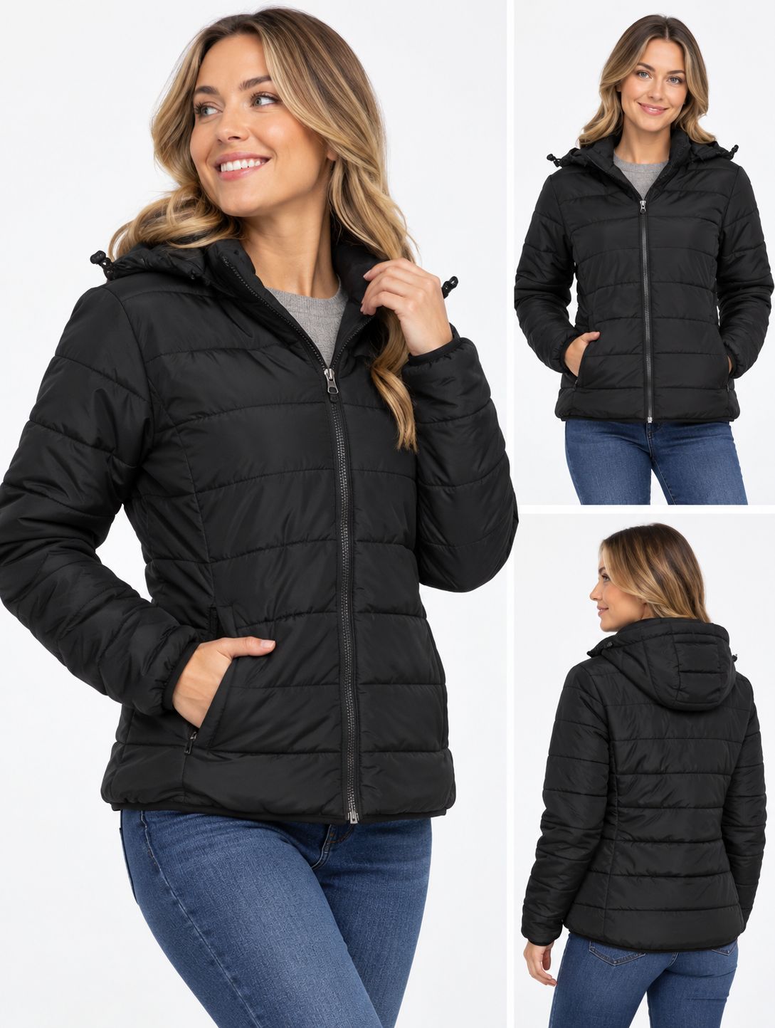 DRYFRAME® ESSENTIAL HOODED INSULATED LADIES' JACKET, Size: XSmall