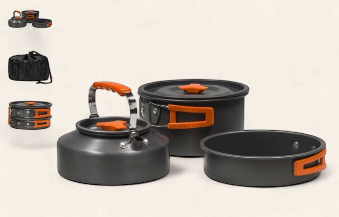 Hiker 6 Piece Cook Set