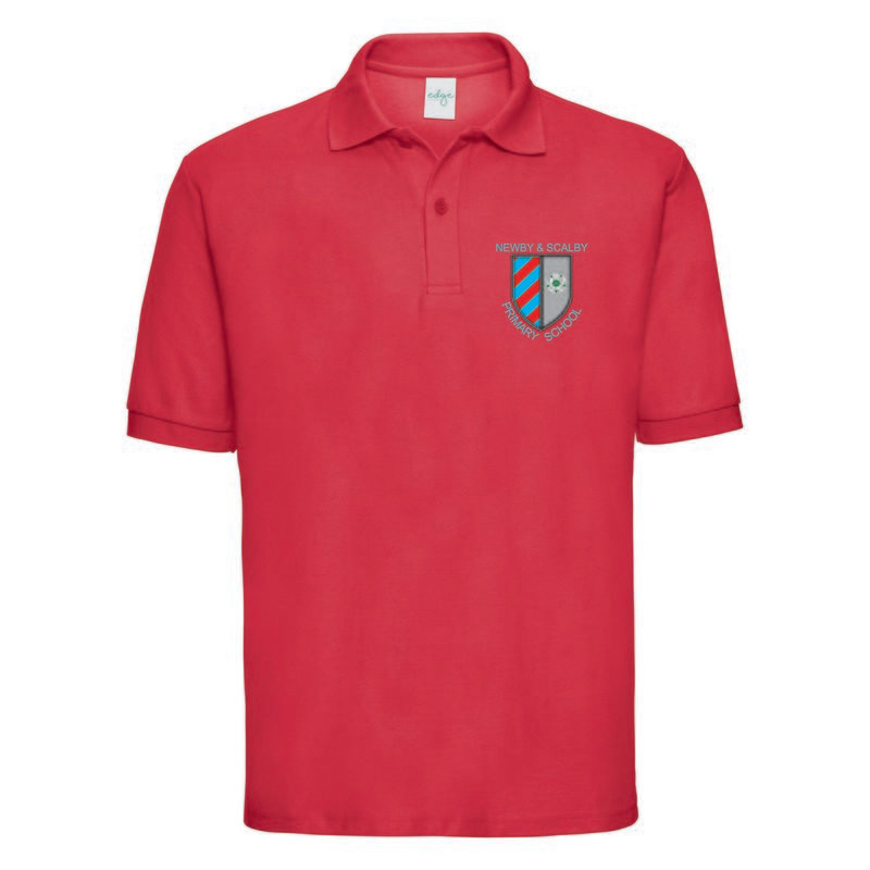 Newby & Scalby Red Polo Shirt