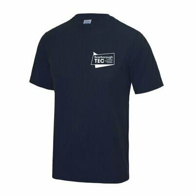Scarborough TEC Cool Tec T-Shirt WHITE LOGO (Navy)