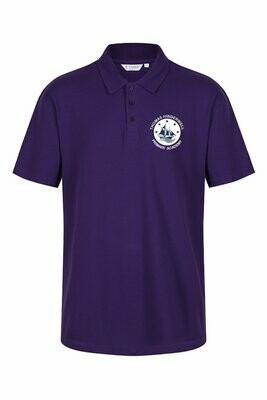 Hinderwell School Purple PE Polo Shirt
