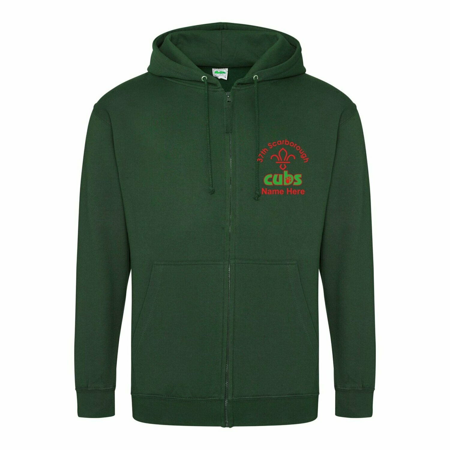 Adults Cubs Zipped Hoodie