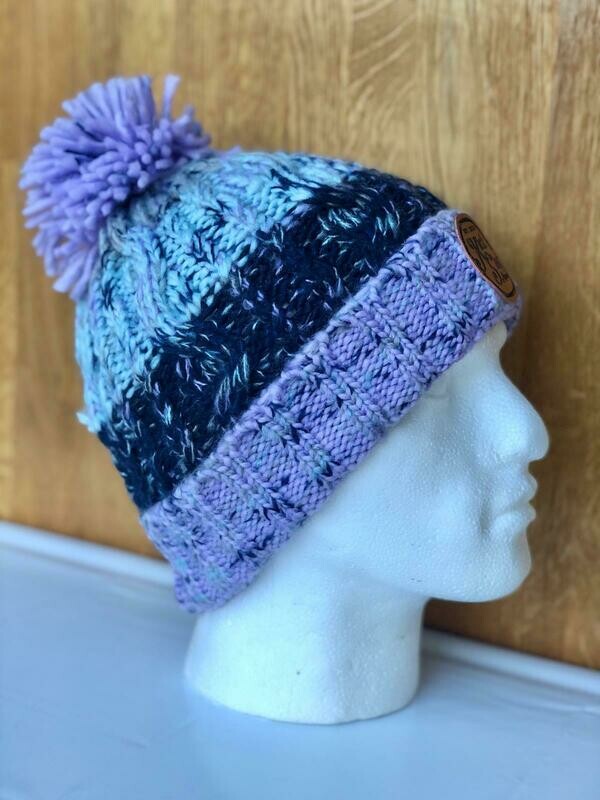 Kickstart Corkscrew Bobble Hat (Lavender Fizz)