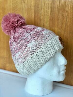 Kickstart Ombre Bobble Hat
(Dusky Pink/Off White)