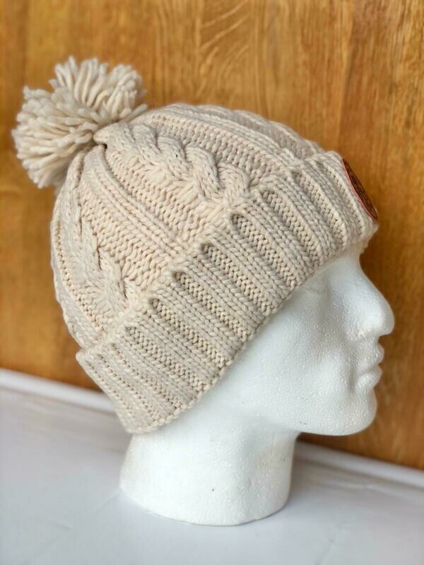 Kickstart Cable Knit Bobble Hat
(Oatmeal)