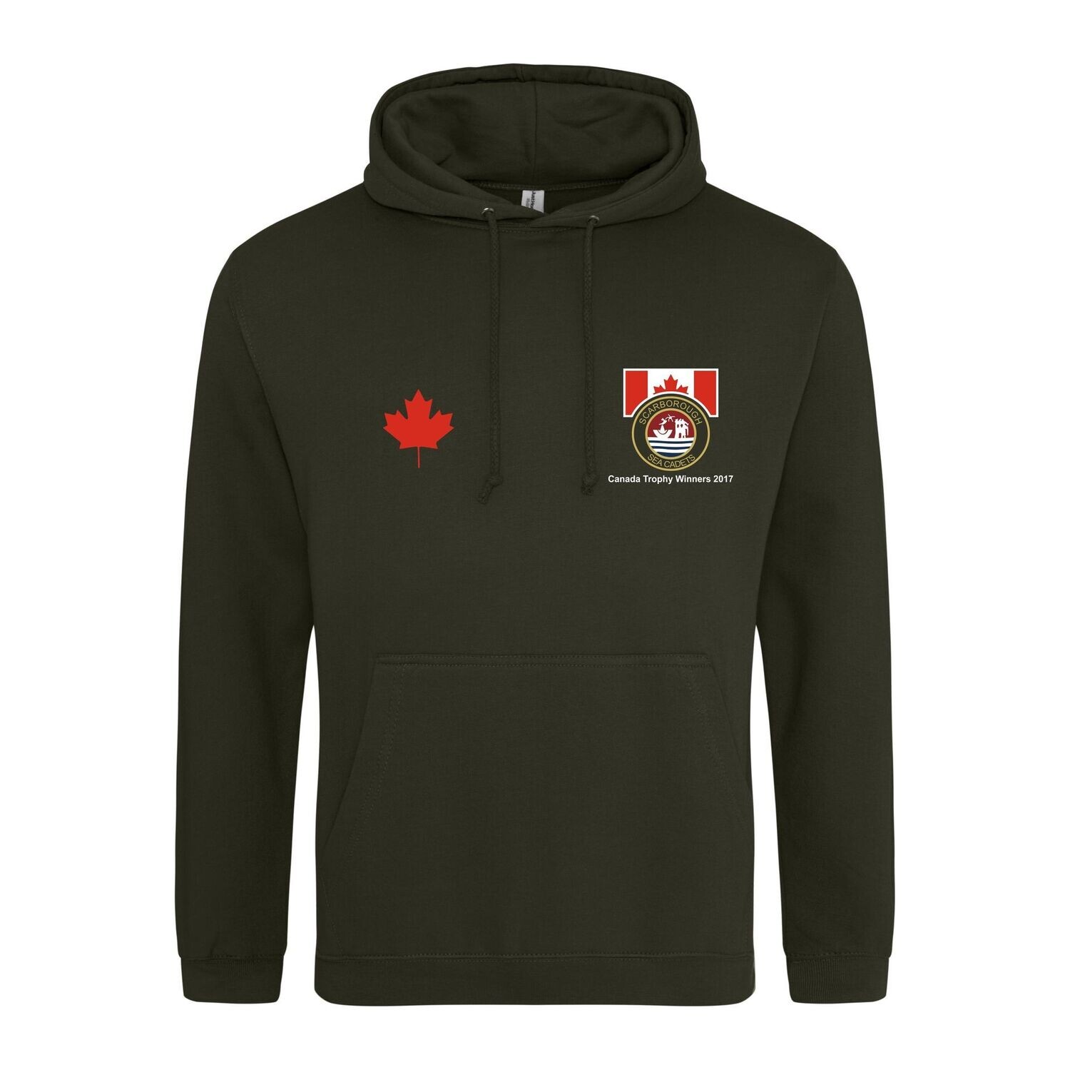 Adults' Camo Green Sea Cadets Hoodie. (Canada Trophy Edition)