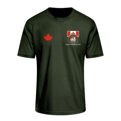 Adults' Camo Green Sea Cadets T shirt. (Canada Trophy Edition)