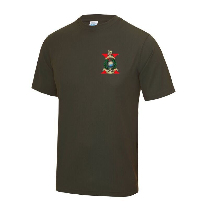 Adults X-Ray Company Olive Green Cool Tec T-Shirt