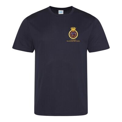 Adults Scunthorpe Sea Cadets Navy Cool Tec T-Shirt