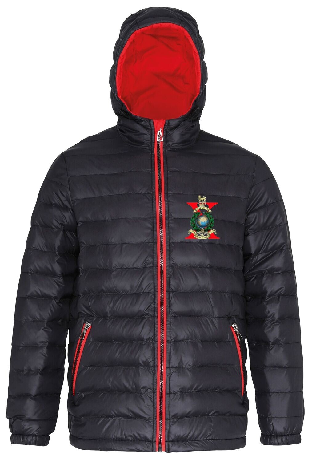 Adults X-Ray Company Black/Red Padded Jacket