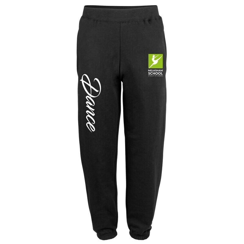 JH072 Melksham School Of Ballet, Tap & Dance - Adults Black Joggers