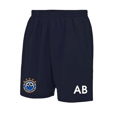 Kids Yorkshire Coast Football Club Navy Cool Tec Shorts