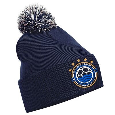 Yorkshire Coast Football Club Navy Bobble hat