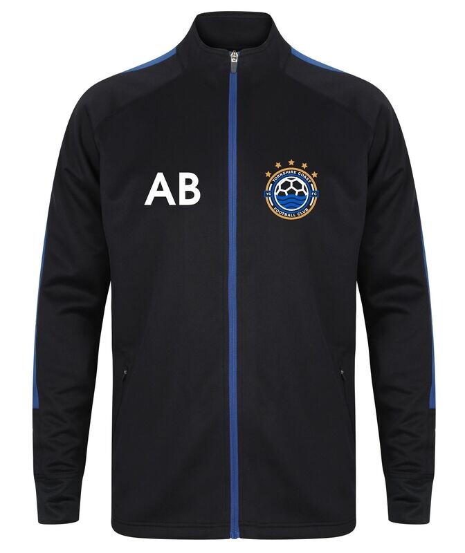 Adults Yorkshire Coast Football Club Navy Tracksuit Top