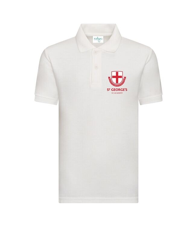 St George's White Polo Shirt