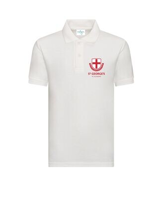 St George's White Polo Shirt