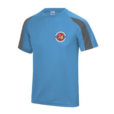 Forge Valley Cricket Club - Unisex Training T-Shirt Sapphire Blue / Charcoal JC003