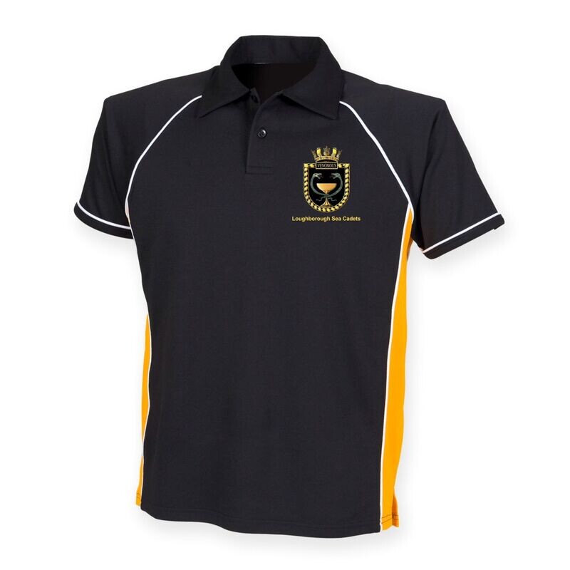 Loughborough Sea Cadets - Kids Black/Amber Polo LV372