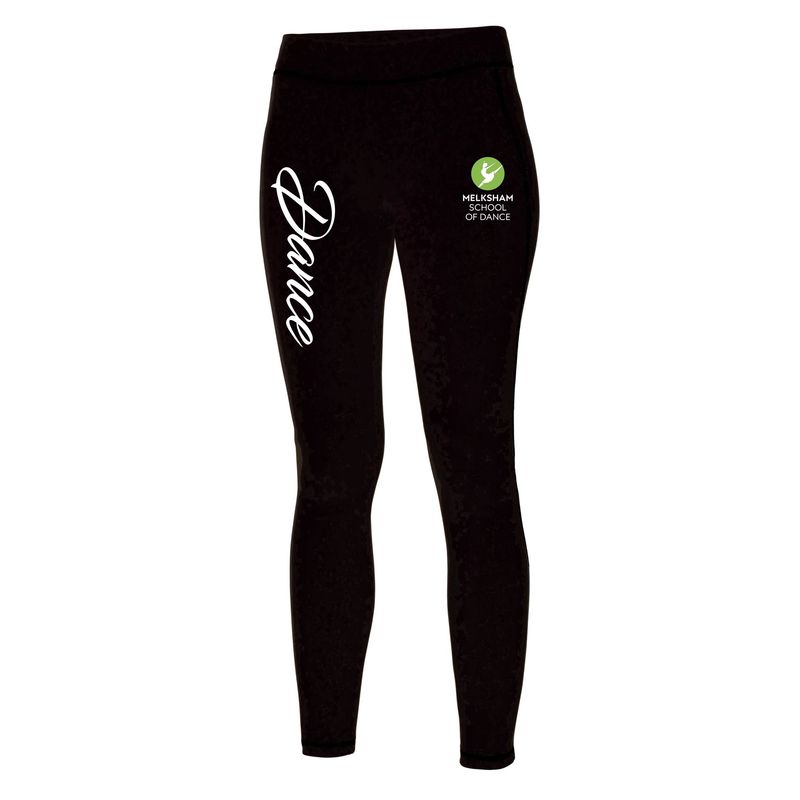JC87J Melksham School Of Ballet, Tap & Dance - Kids Black Leggings