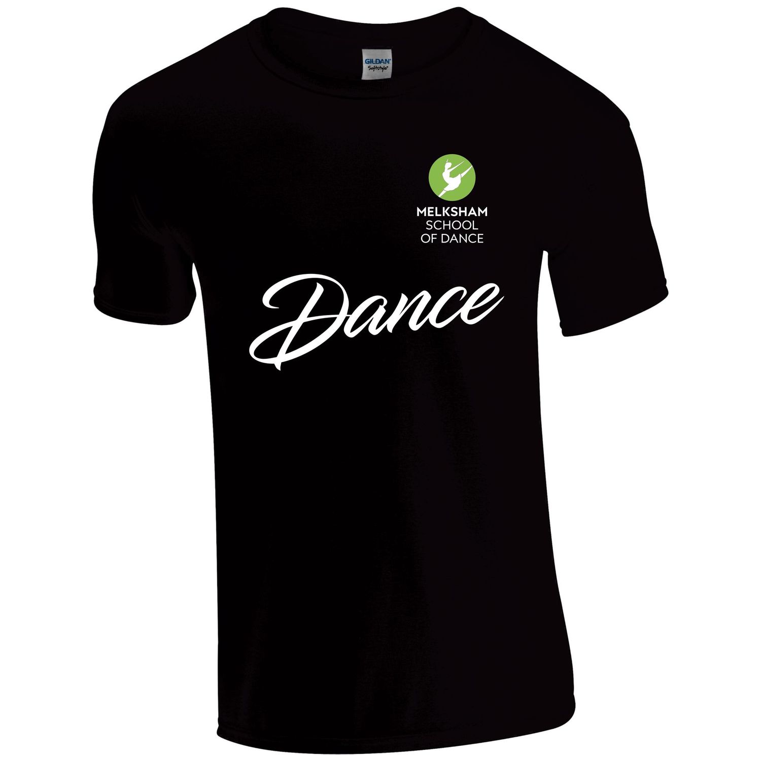 GD01B Melksham School Of Ballet, Tap & Dance - Kids Black T-Shirt