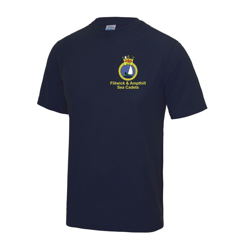 Flitwick & Ampthill Sea Cadets Adult Cool Tec T-Shirt - JC001