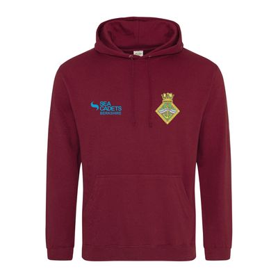 Berkshire Sea Cadets Adult Burgundy Hoodie JH001 Berkshire Sea Cadets Adult Burgundy Hoodie JH001