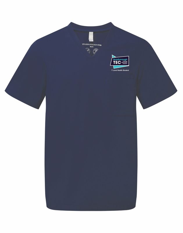 Scarborough TEC Health Student Men's Navy Tunic NN200