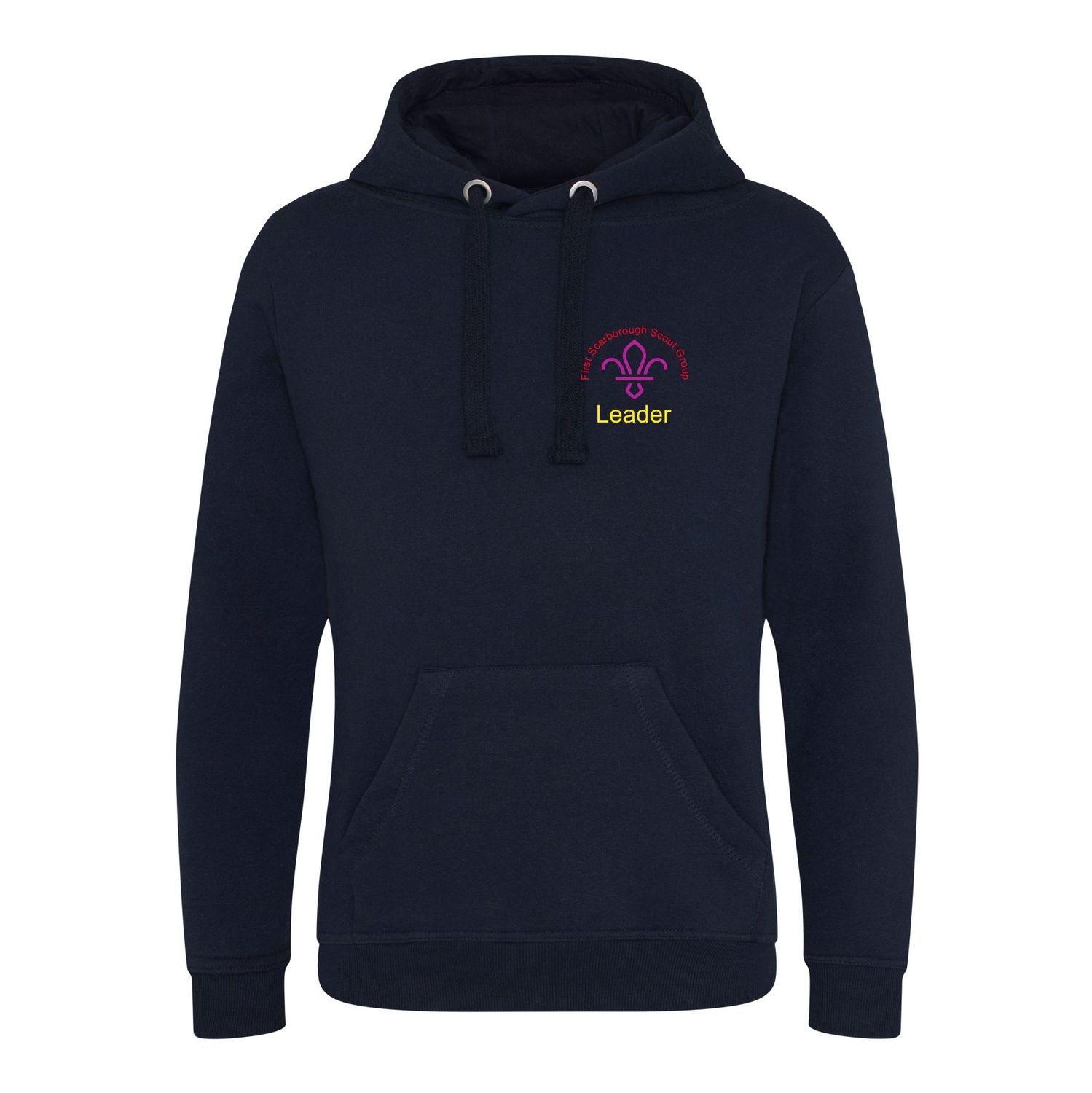 First Scarborough Scouts - Leader Navy Heavy Hoodie JH101