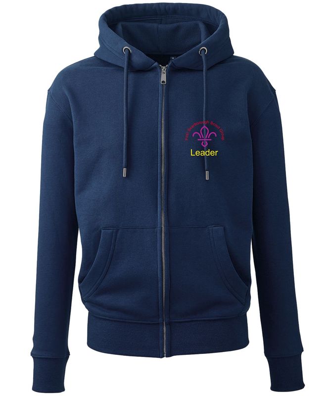 First Scarborough Scouts - Leader Navy Zip Up Hoodie AM002
