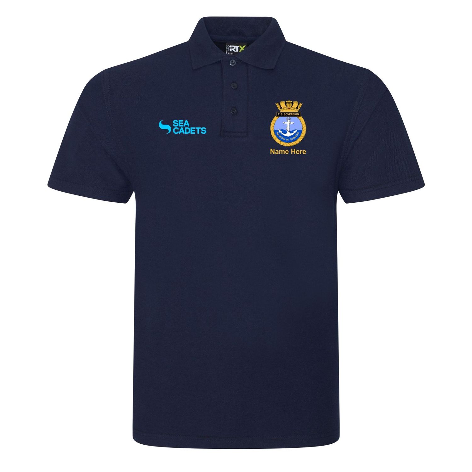 Barrow Sea Cadets Adult Cotton Navy Polo RX101