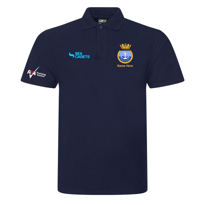 Barrow Sea Cadets  Adult Cotton Navy Polo RX101 - INSTRUCTOR