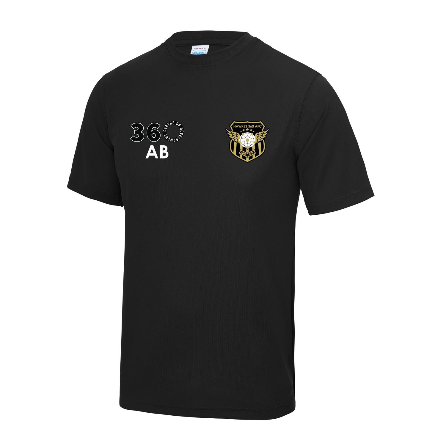 Hawkes 360 Adults Black T-Shirt JC001